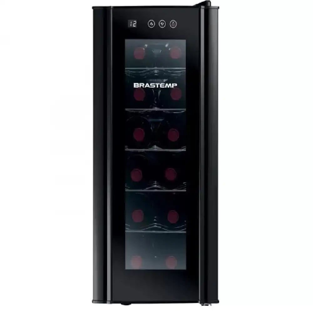 Adega Brastemp 12 Garrafas com Painel Touch Preta BZC12BE ¿ 127 Volts