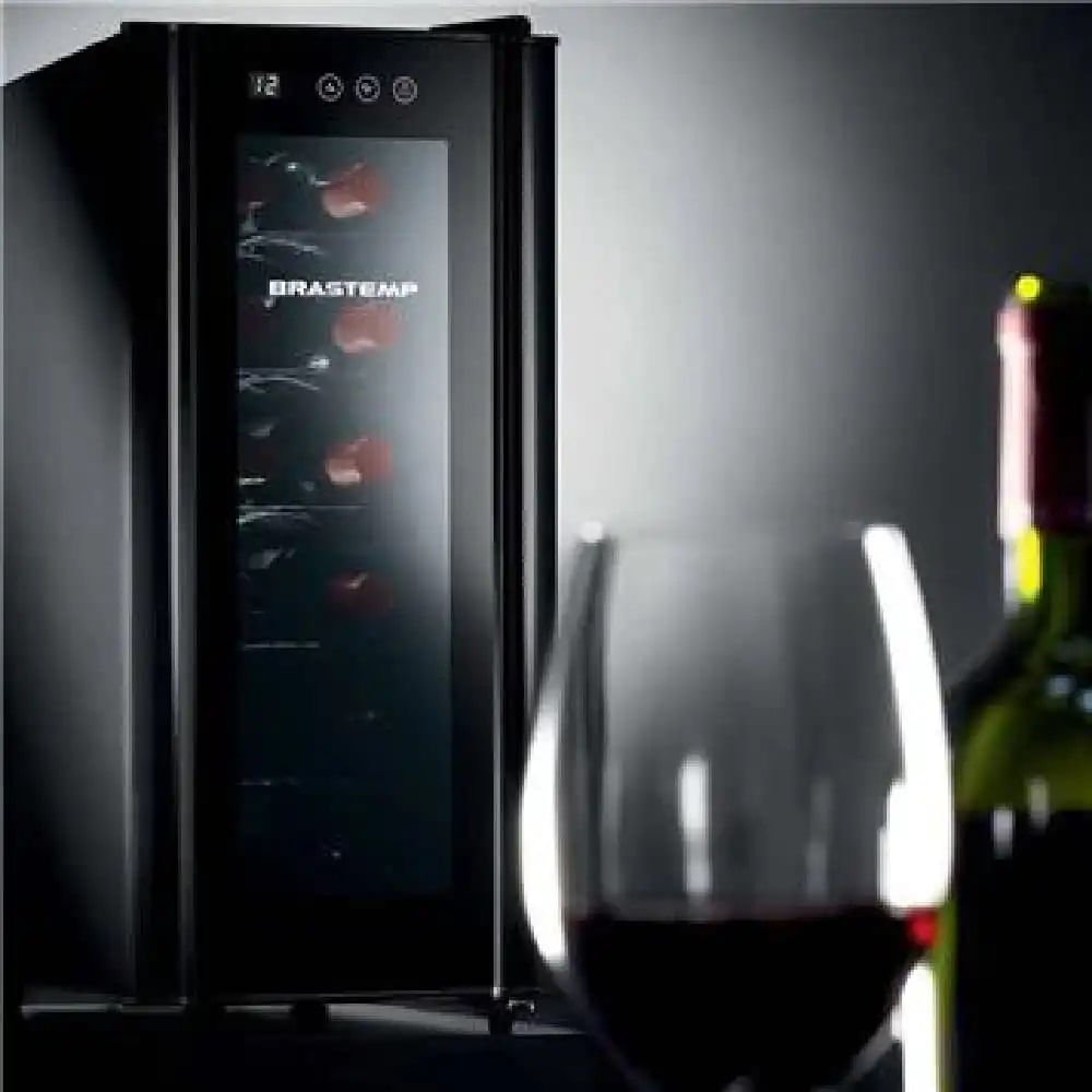 Adega Brastemp 12 Garrafas com Painel Touch Preta BZC12BE ¿ 127 Volts