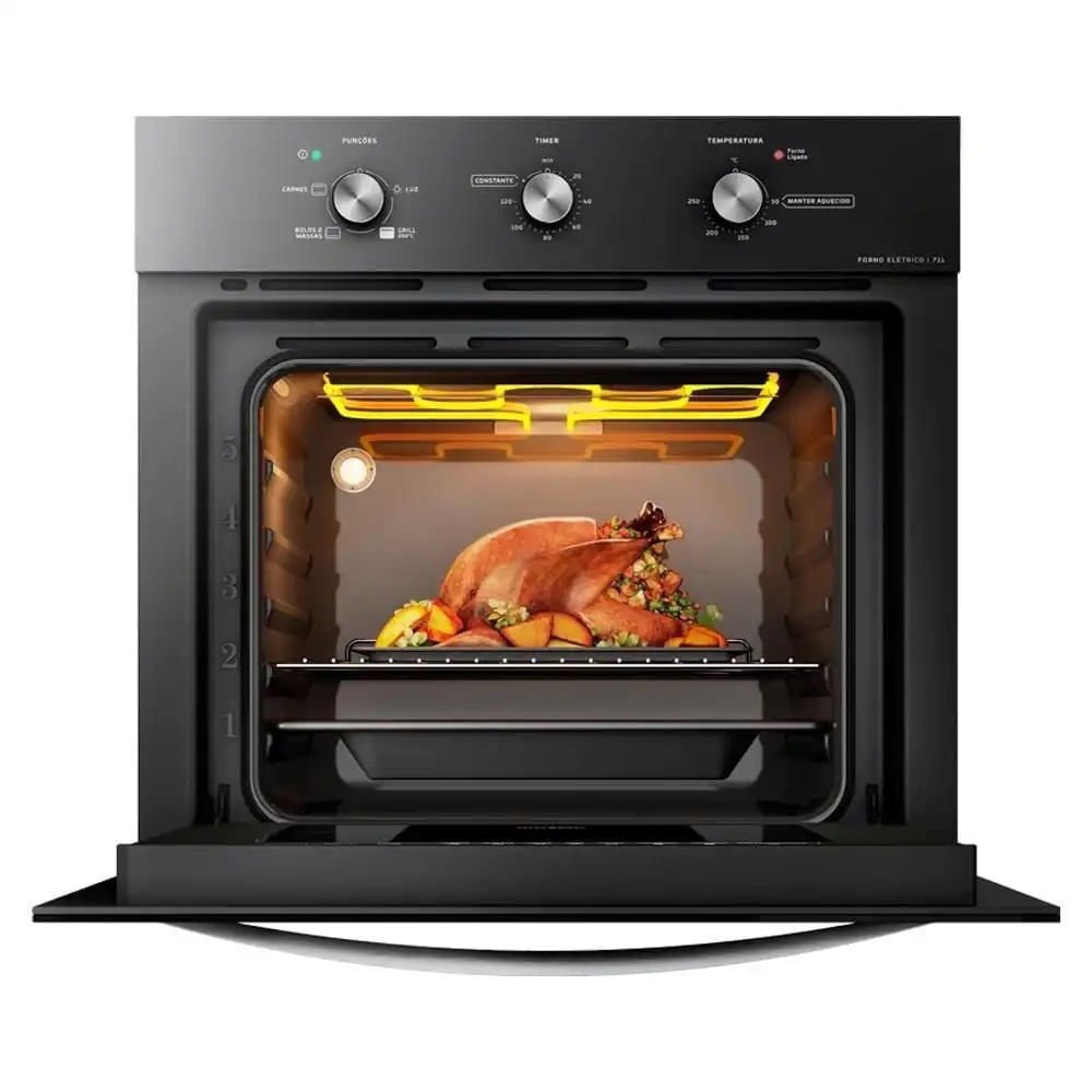 Forno De Embutir Esmaltec 71 Litros Fe0171 Preto - 220 Volts