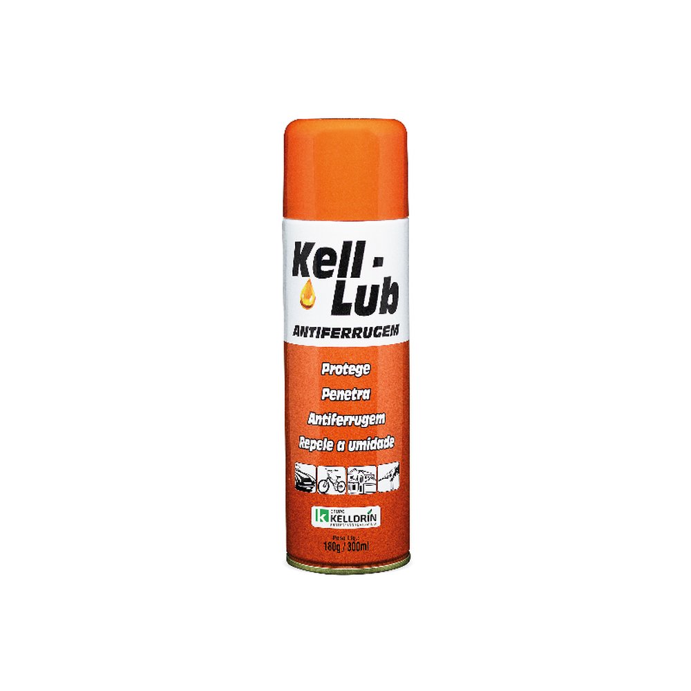 Kell-Lub Aerossol ¿ Lubrificante E Antiferrugem Multiuso 300Ml | Caixa C/ 12 Unidades