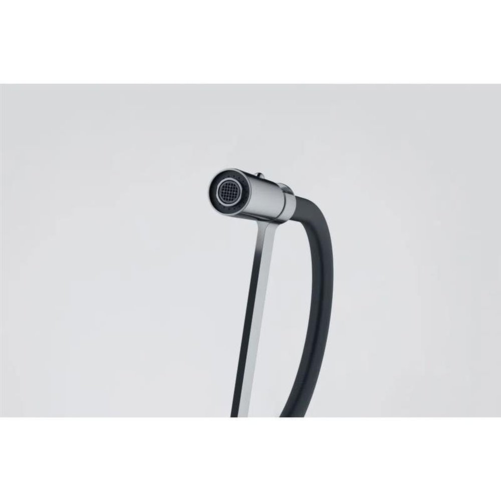 Misturador Monocomando Franke Lina Dual Jet Alto Brilho Preto e Inox