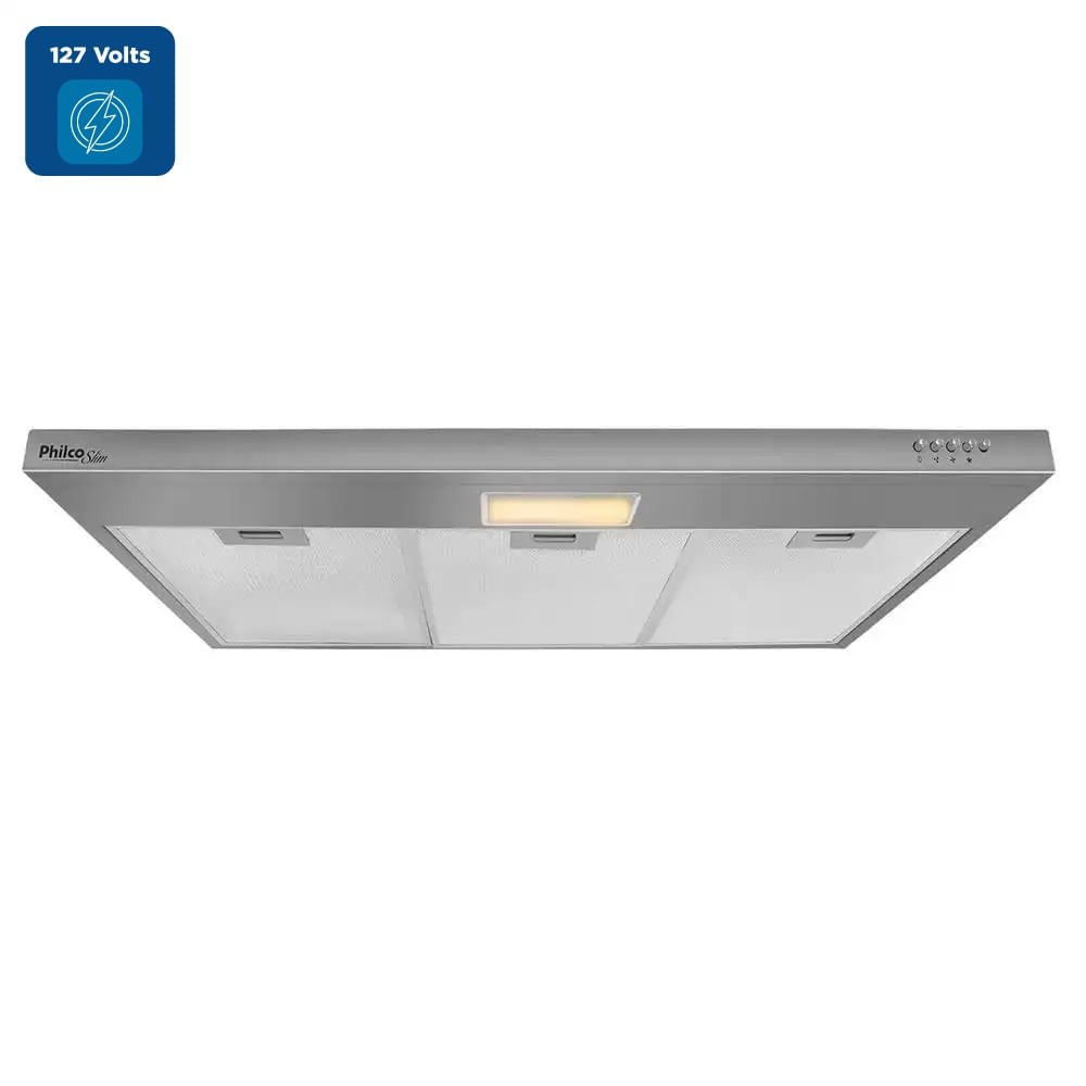 Depurador e Exaustor Philco Slim 3 Velocidades 90CM Inox PDR90I ¿ 127 Volts