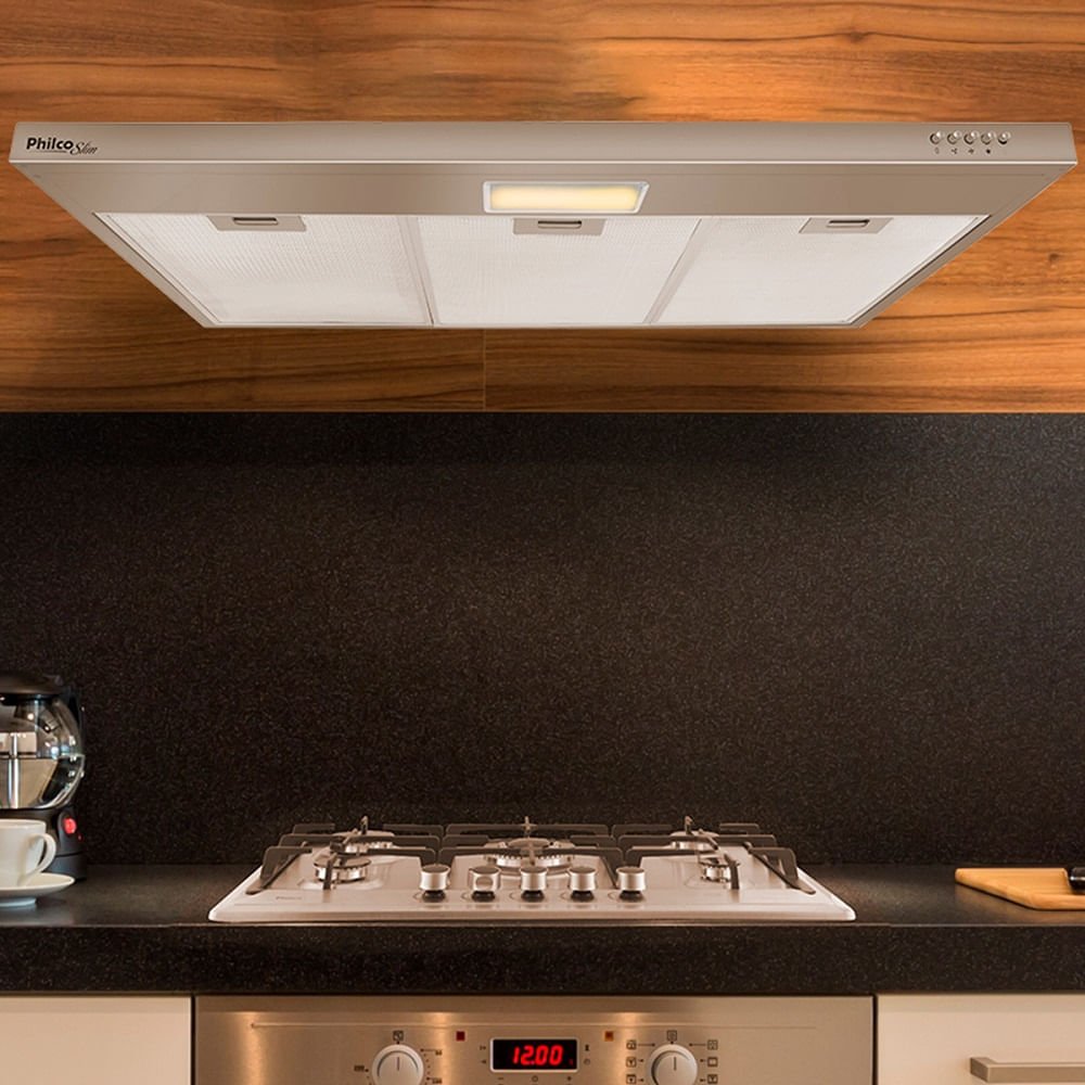 Depurador e Exaustor Philco Slim 3 Velocidades 90CM Inox PDR90I ¿ 127 Volts