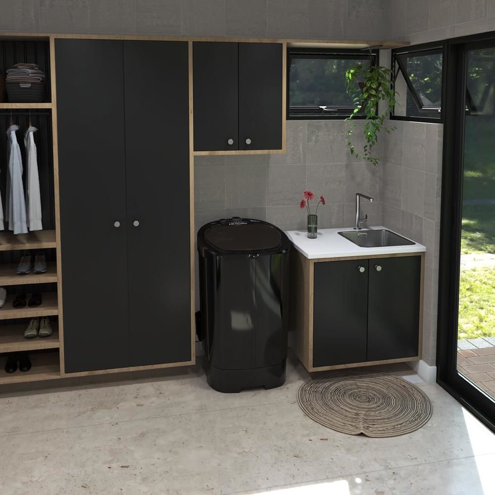 Lavadora De Roupas Mueller BIG 20 Kg Semiautomática Preta - 220 Volts