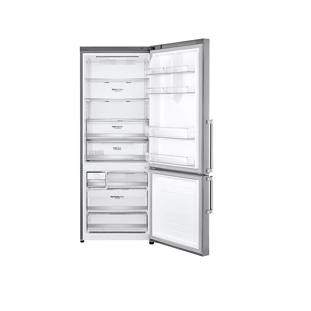 Refrigerador Smart LG 451 Litros Bottom Freezer Inverter Aço Escovado GC-B659BSB1.ANSGSBS ¿ 220 Volts