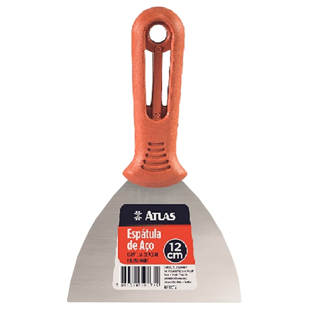 Espátula Aço Carbono Atlas 175/12 12cm - Embalagem com 12 Unidades