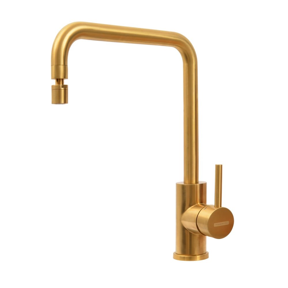 Torneira Misturador Tramontina Monocomando Com Bica Articulada Angolare Gold