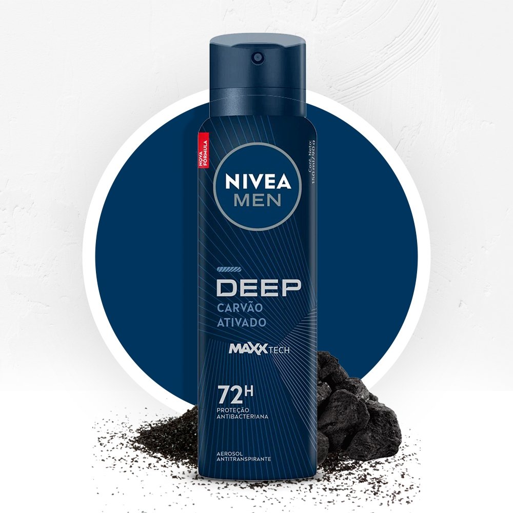 Desodorante Nivea Aerossol Masculino Deep Original 150ml
