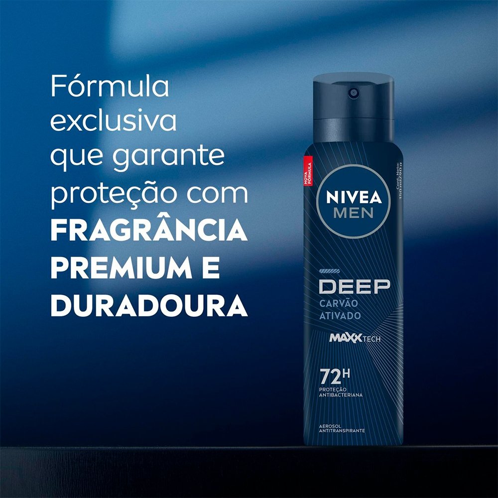 Desodorante Nivea Aerossol Masculino Deep Original 150ml