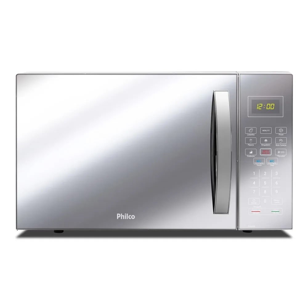 Micro-ondas Philco 34 Litros Espelhado Branco PMO34EB ¿ 220 Volts