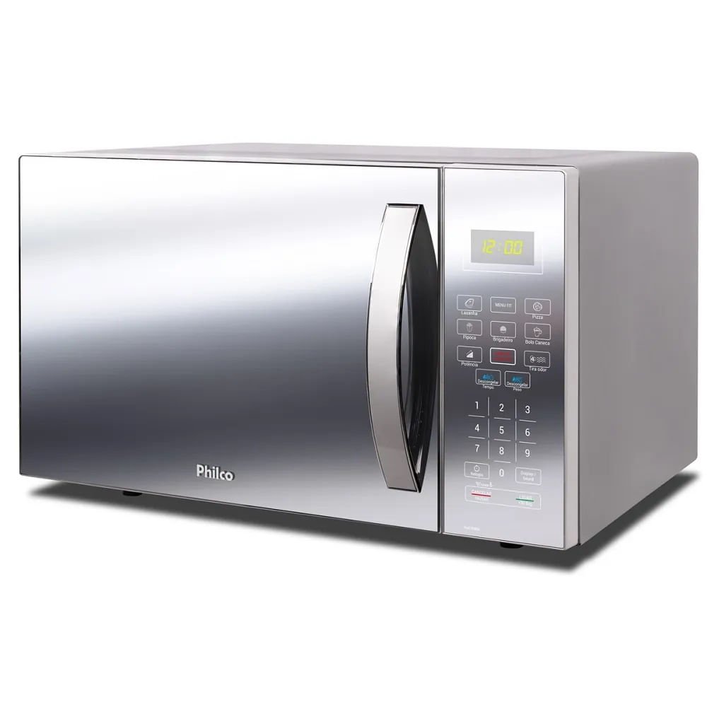 Micro-ondas Philco 34 Litros Espelhado Branco PMO34EB ¿ 220 Volts