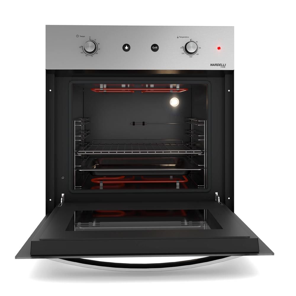 Forno Elétrico De Embutir Nardelli 57 Litros Preto N570 - 220 Volts