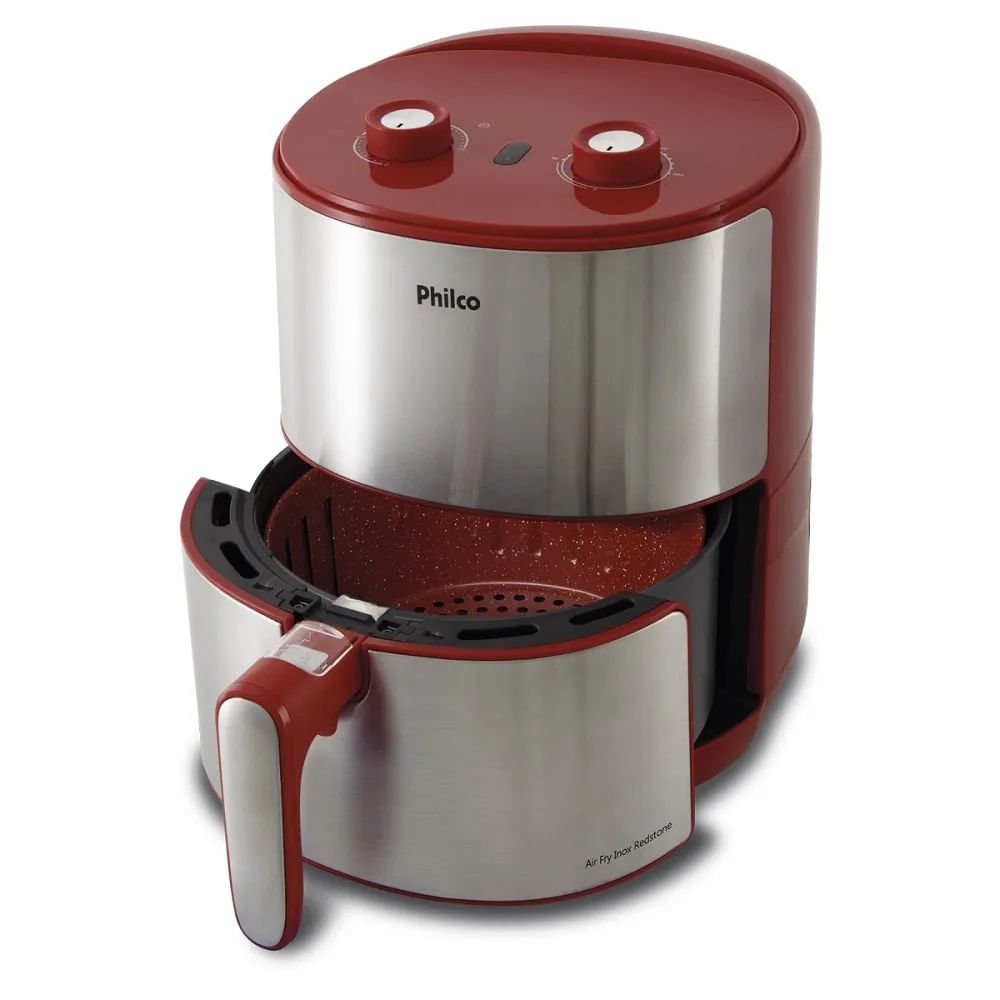 Fritadeira Philco Air Fry 4 Litros Redstone Vermelha PFR10VI - 220 Volts