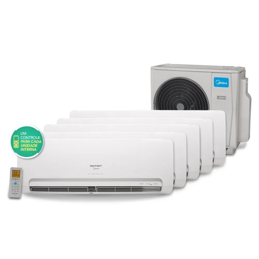 Ar Condicionado Multi Split Inverter Springer Midea 3x9000 + 2x12000 Quente e Frio ¿ 220 Volts