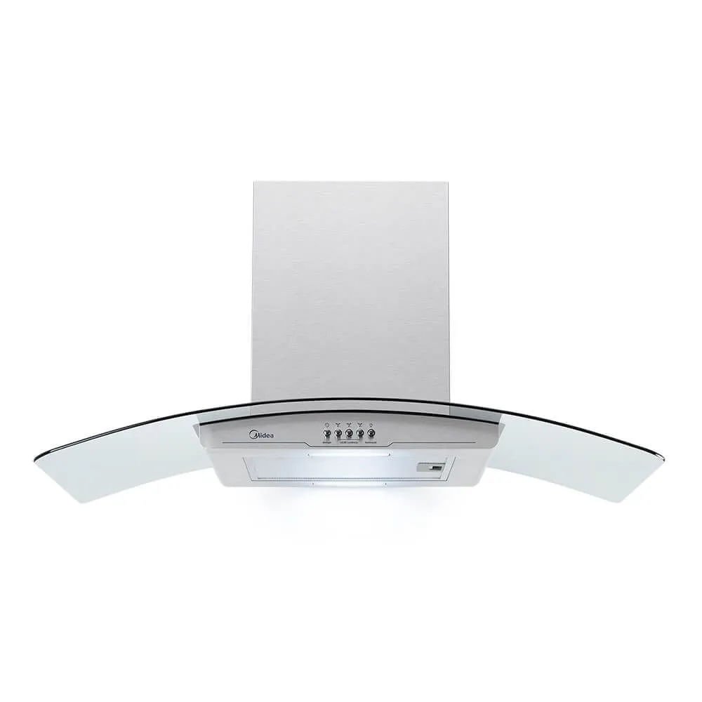 Coifa de Parede Midea 90cm Vidro Inox RGB901 - 127 Volts
