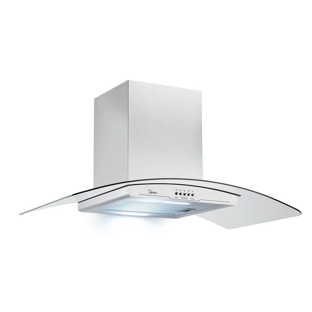 Coifa de Parede Midea 90cm Vidro Inox RGB901 - 127 Volts