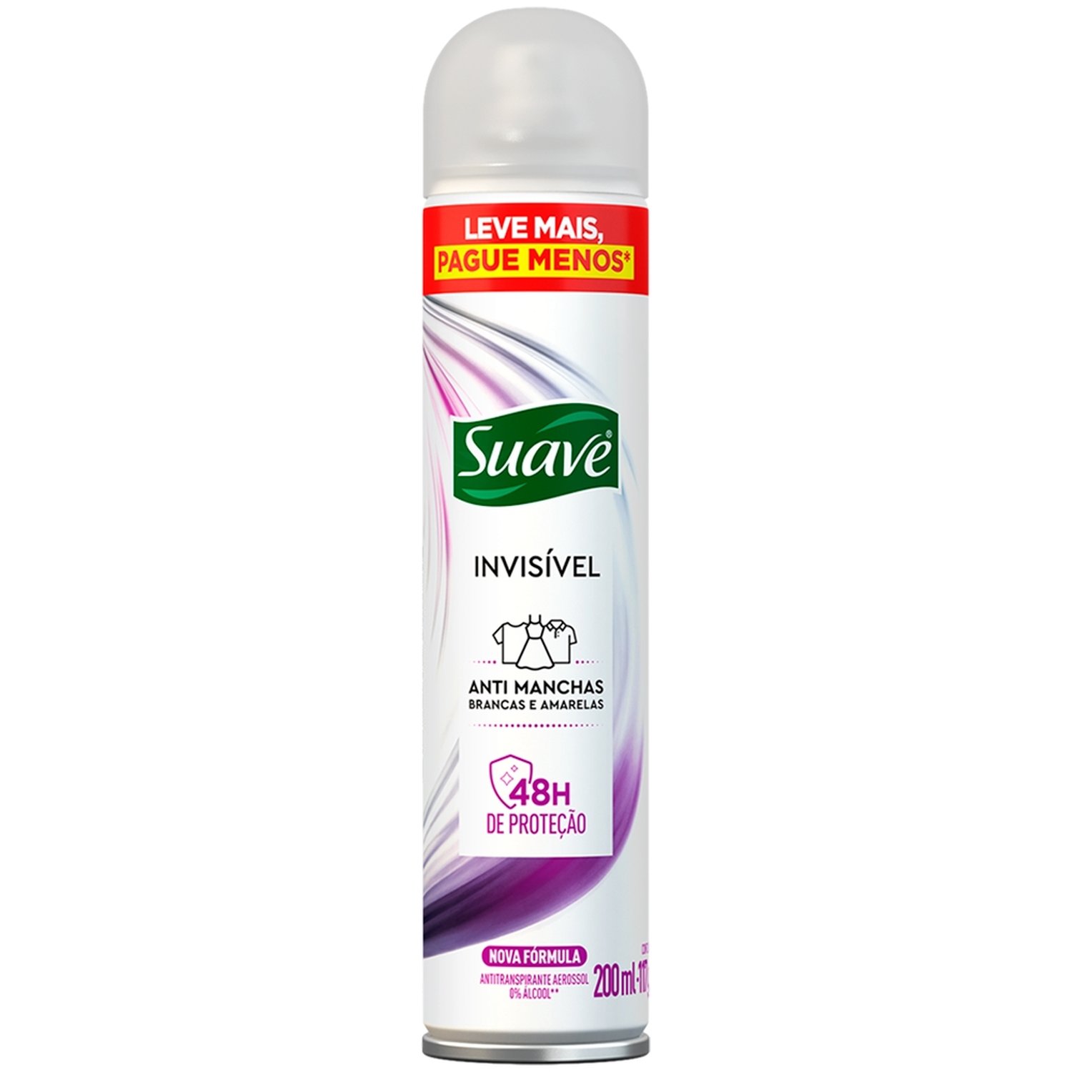Desodorante Suave Aerossol Invisível Leve Mais Pague Menos 200ml