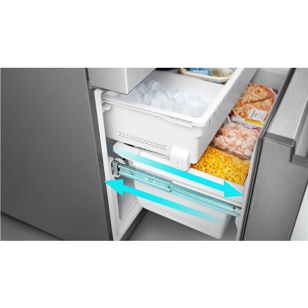 Refrigerador Hisense 520 Litros French Door Inox BCD-543W - 127 Volts