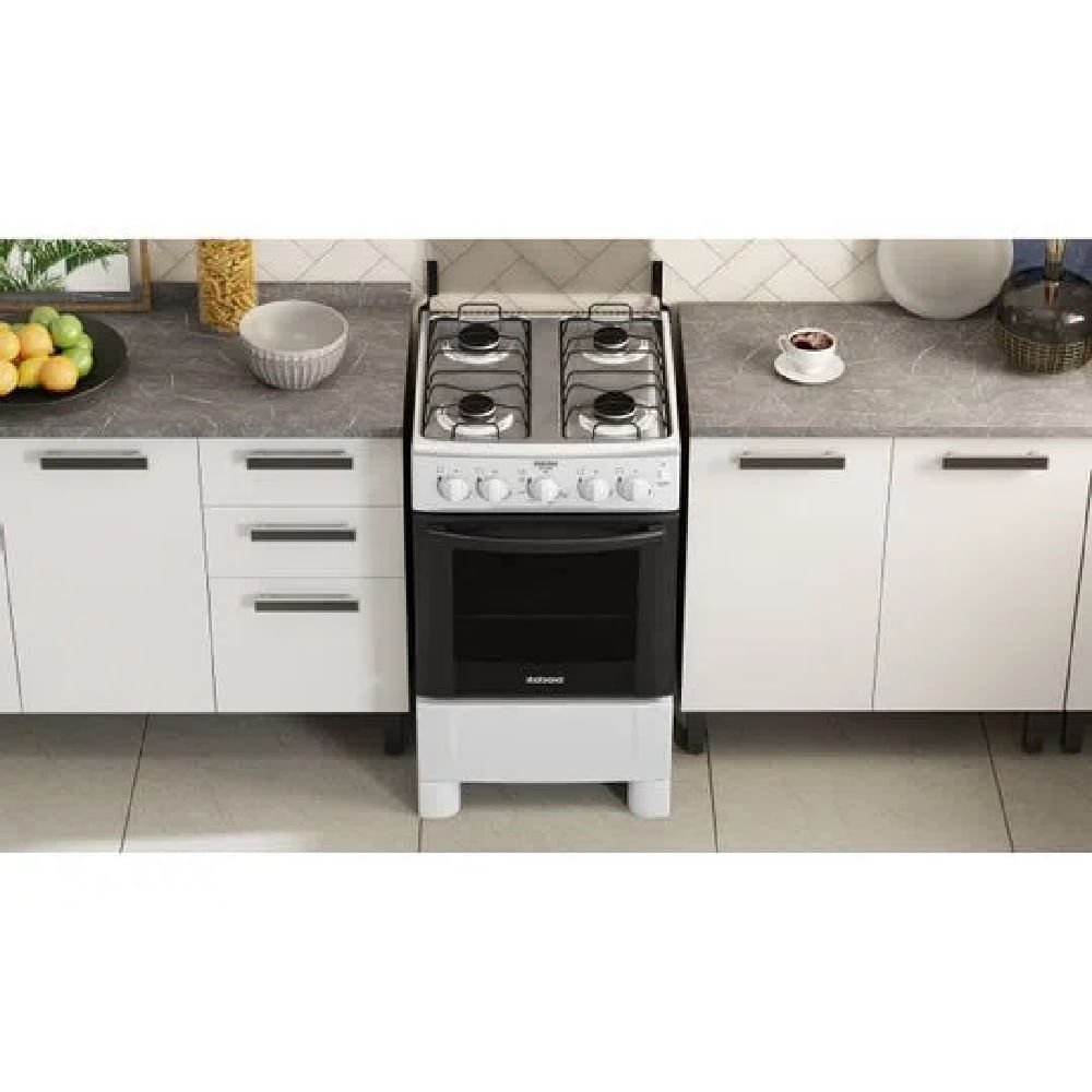 Fogão de Piso Itatiaia Star NG 4 Bocas Branco - Bivolt
