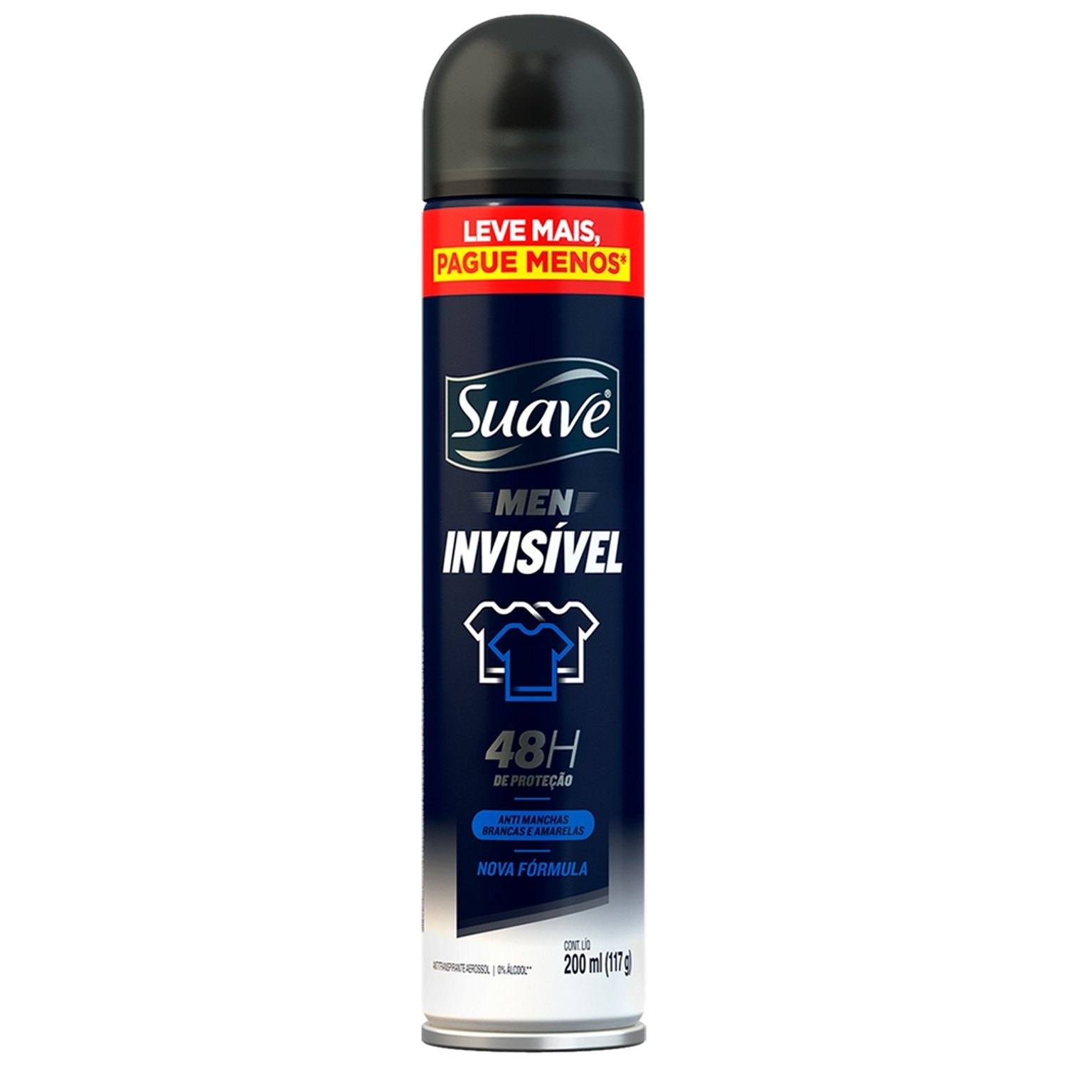 Desodorante Suave Aerossol Men Invisível Leve Mais Pague Menos 200ml