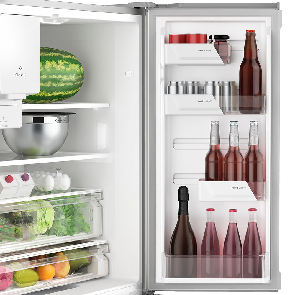 Refrigerador Electrolux Inverter Multi Door 538 Litros Inox DM85X - 220 Volts