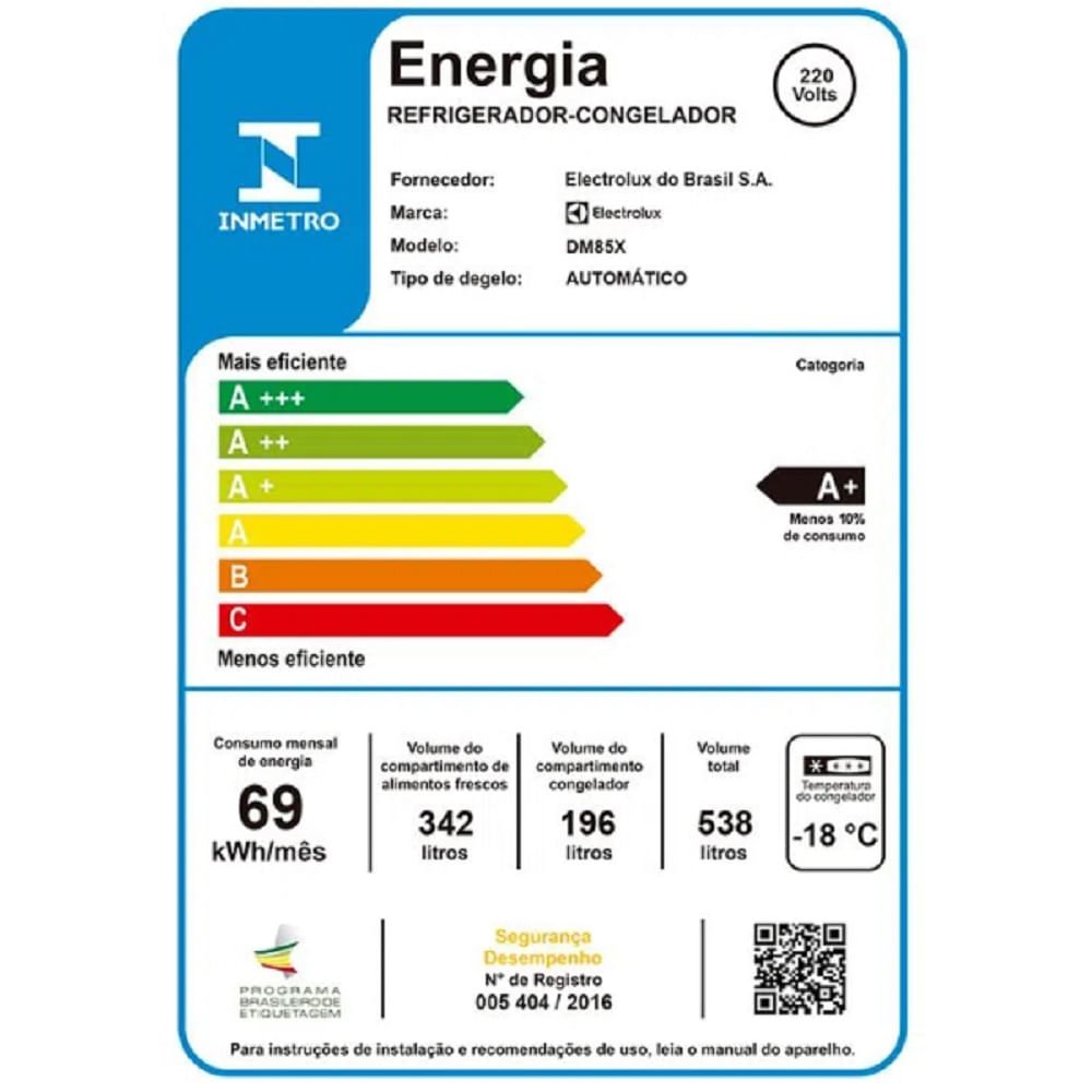 Refrigerador Electrolux Inverter Multi Door 538 Litros Inox DM85X - 220 Volts