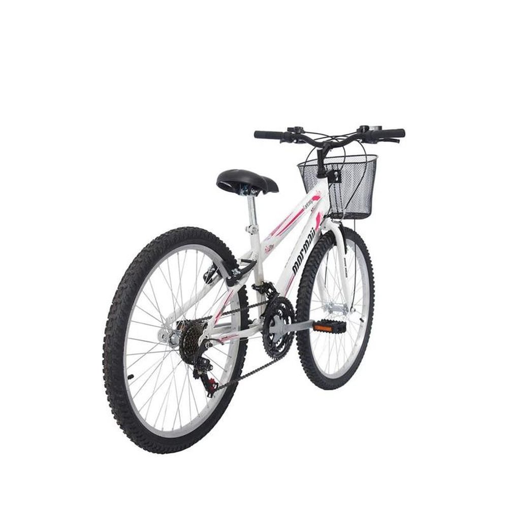 Bicicleta Mormaii Aro 24 Fantasy com Cesta Branca