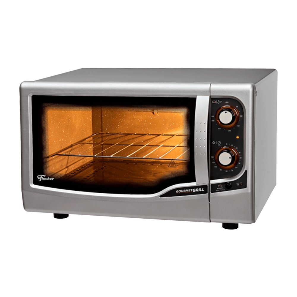 Forno Elétrico de Bancada Fischer Gourmet Grill 44 Litros - Prata, 110V
