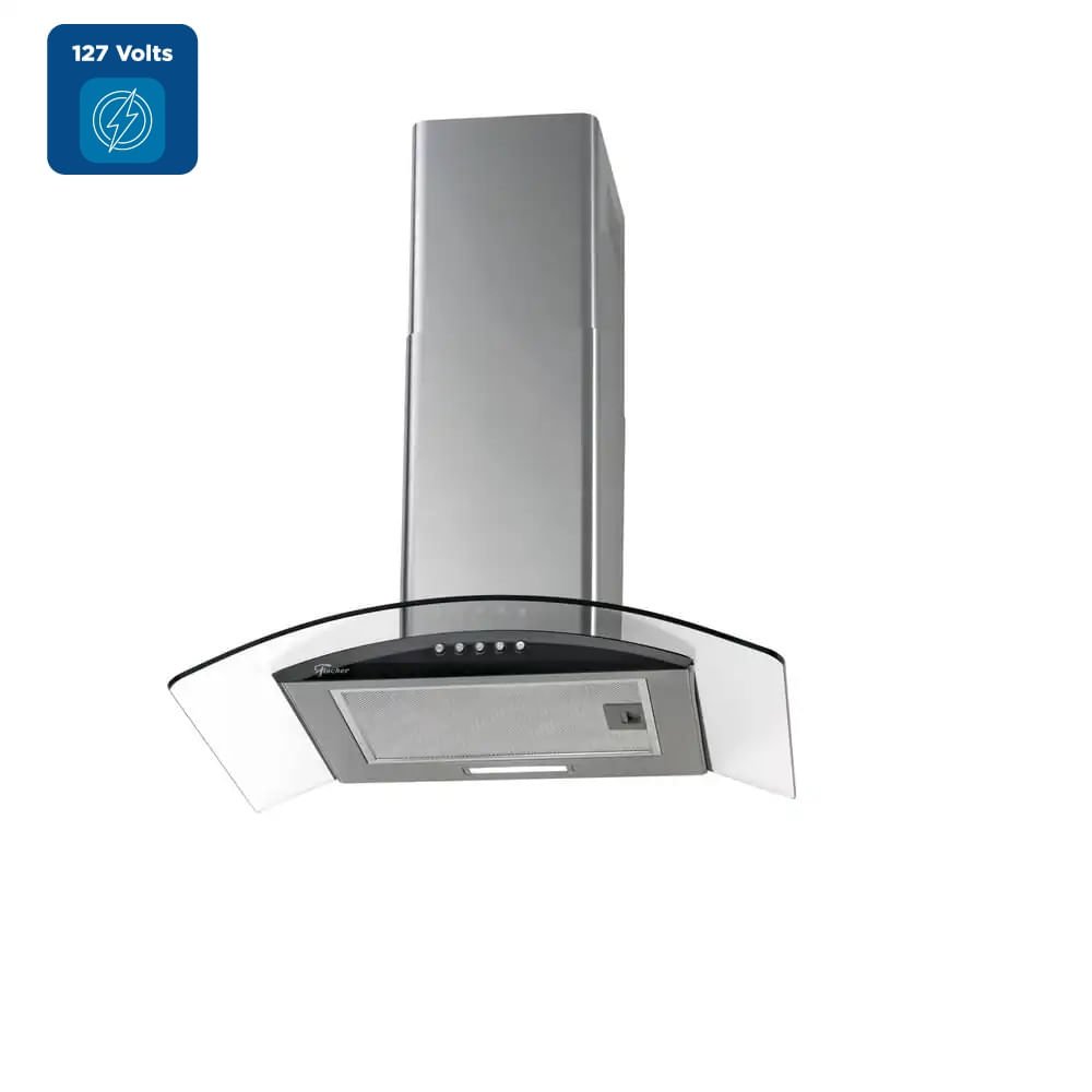 Coifa de Parede Fischer 60cm Talent Fit Inox - 127 Volts