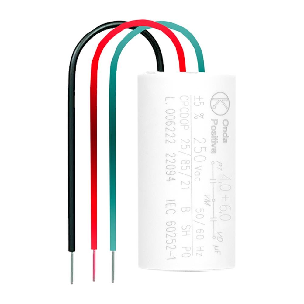 Capacitor Permanente Ventilador 4+6Uf 250V C10