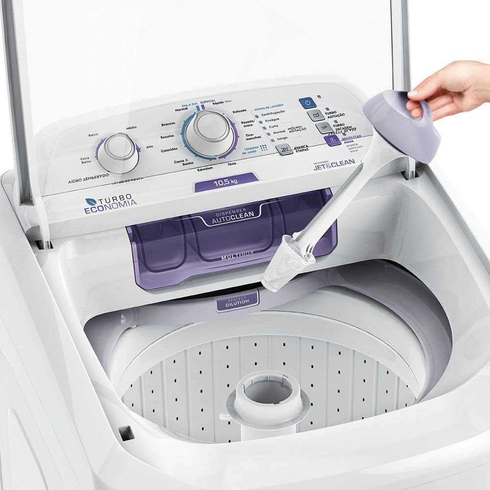 Lavadora de Roupas Electrolux 10,5 Kg Turbo Economia Branca LAC11 - 127 volts