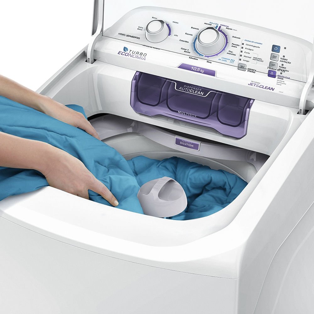 Lavadora de Roupas Electrolux 10,5 Kg Turbo Economia Branca LAC11 - 127 volts