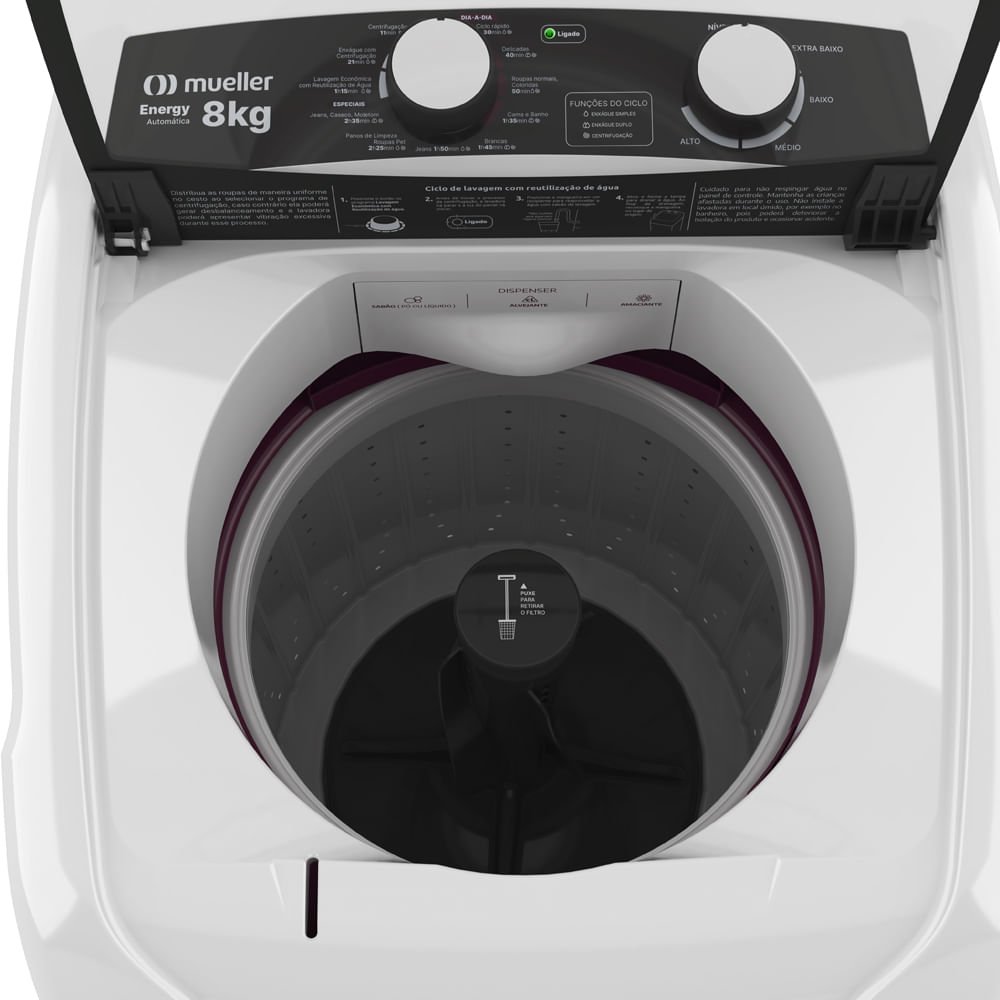 Lavadora Automática Mueller Energy 8kg ¿ 220 Volts