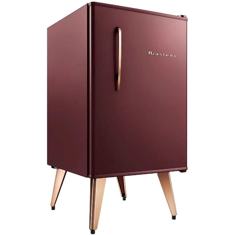 Frigobar Brastemp Retrô 76 Litros Marsala BRA08BG ¿ 220 Volts