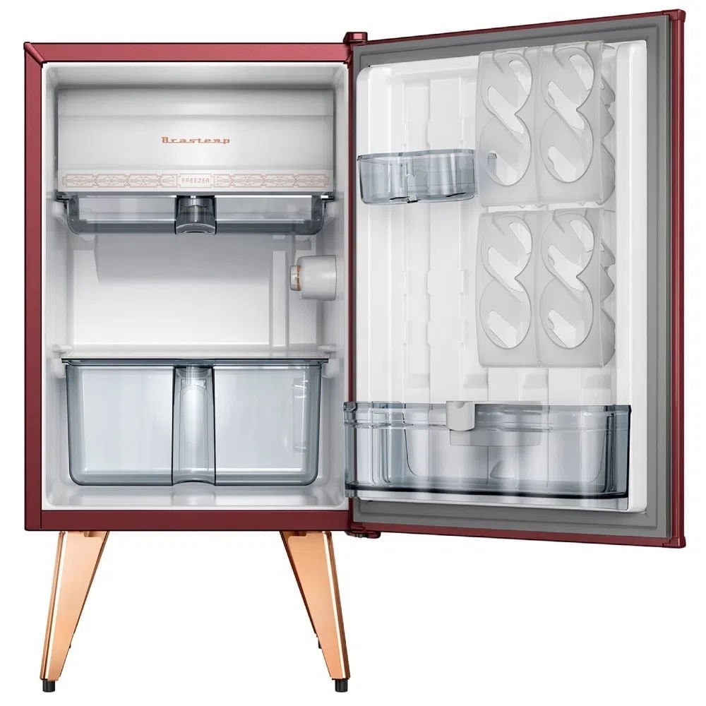 Frigobar Brastemp Retrô 76 Litros Marsala BRA08BG ¿ 220 Volts