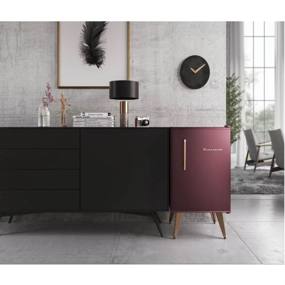 Frigobar Brastemp Retrô 76 Litros Marsala BRA08BG ¿ 220 Volts