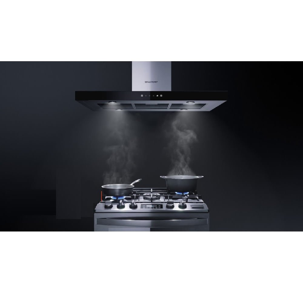 Coifa de Parede Brastemp Tbox 90cm Inox BAE90AR ¿ 220 volts