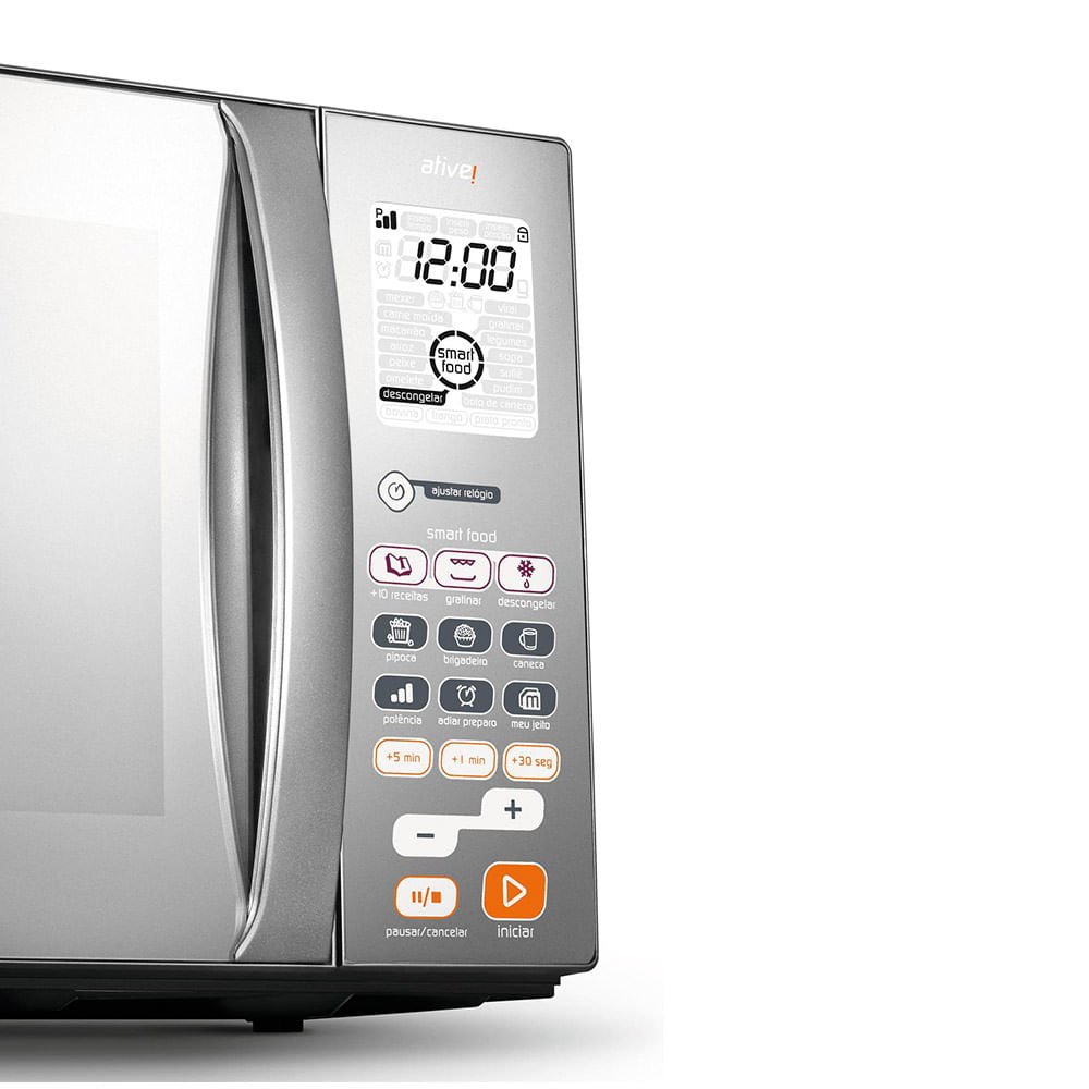Micro-Ondas Brastemp 38 Litros Ative Inox Bmj38arbna - 220V