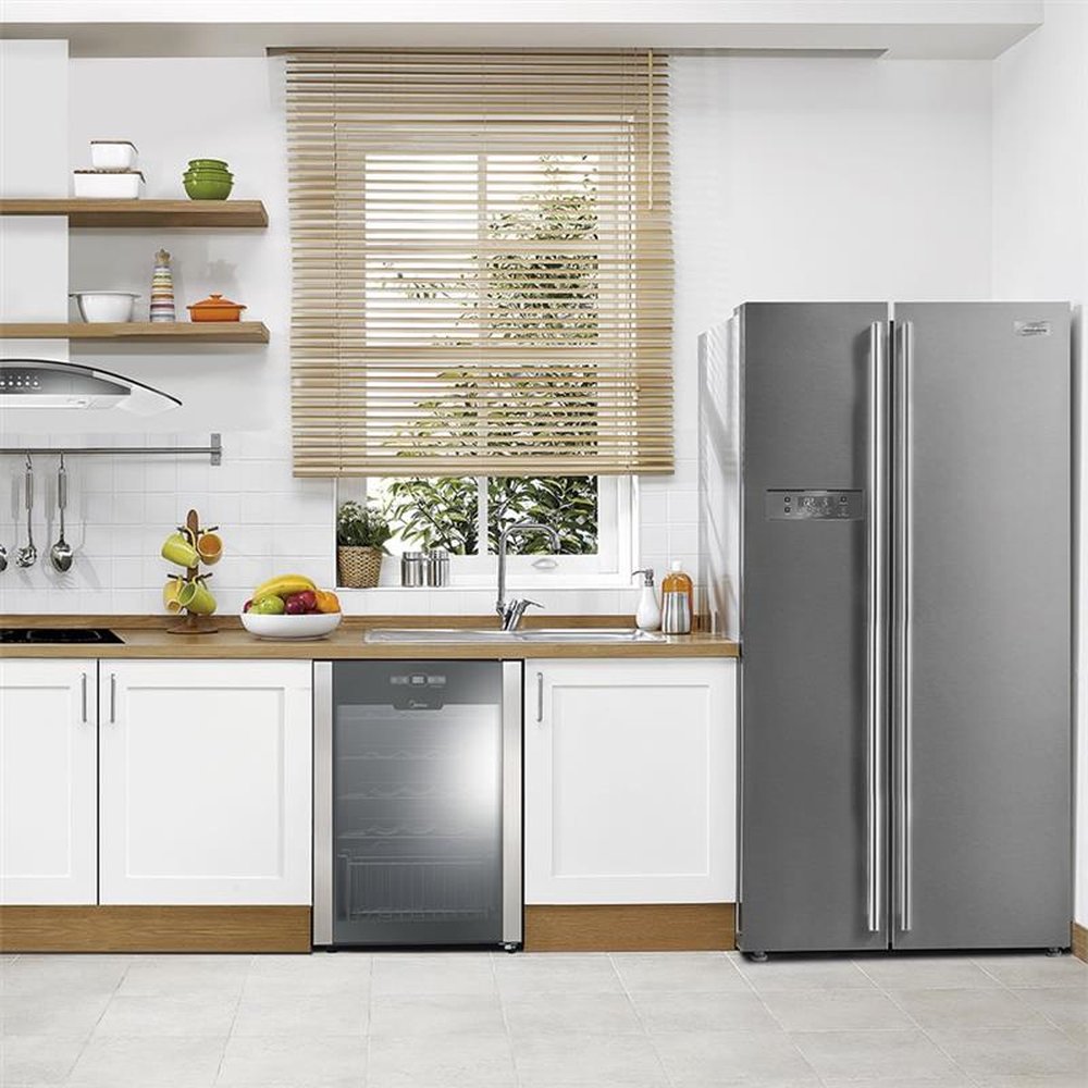 Refrigerador Midea Frost Free Side by Side 528 Litros Inox MD-RS587FGA041 ¿ 127 Volts