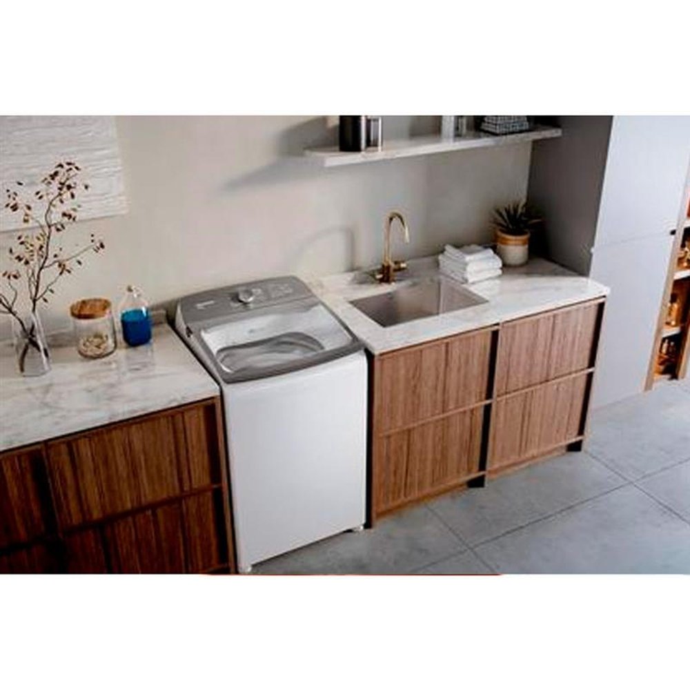 Lavadora de Roupas Brastemp 14 Kg com Ciclo Tira Manchas Advanced e Ciclo Antibolinha Branca BWK14AB ¿ 127 Volts