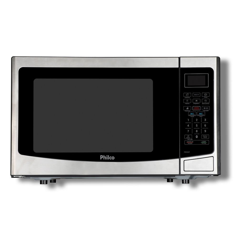 Micro-ondas Philco 34 Litros Inox e Preto PMO34IP ¿ 220 Volts