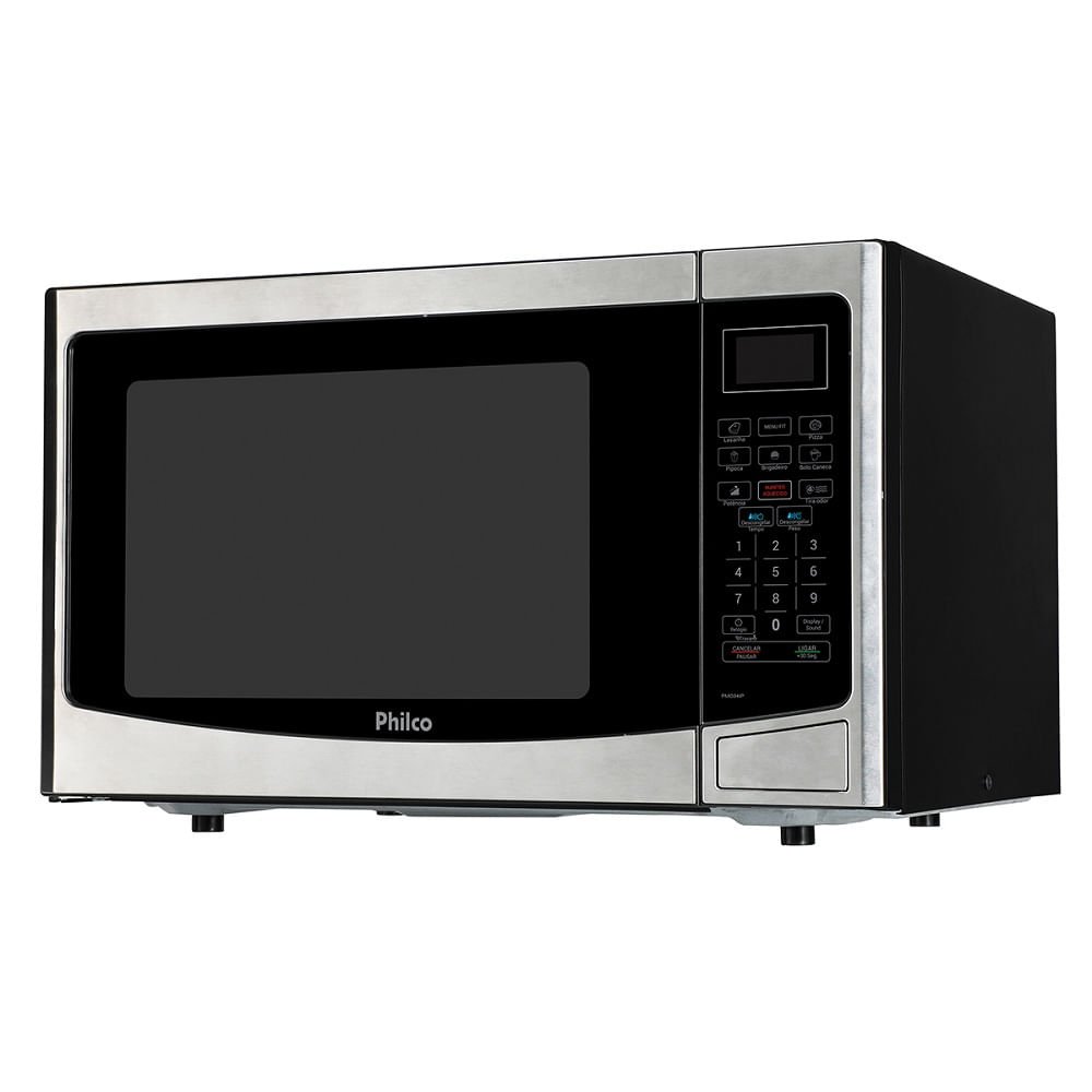 Micro-ondas Philco 34 Litros Inox e Preto PMO34IP ¿ 220 Volts
