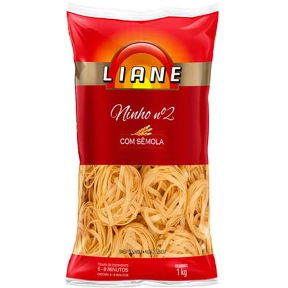 Macarrao Liane Ninho Numero 2 Semola 20X500Gramas