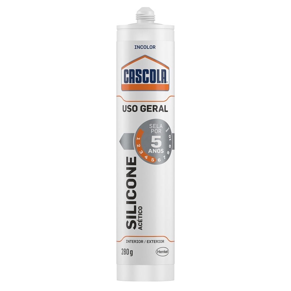 Silicone Acético Cascola Uso Geral Incolor 280g