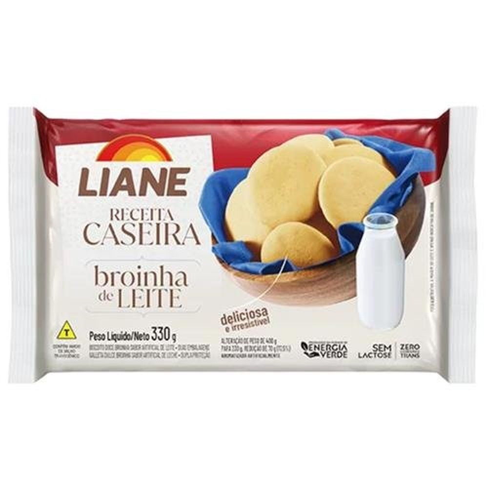 Biscoito Liane Broinha Leite 30X330Gramas