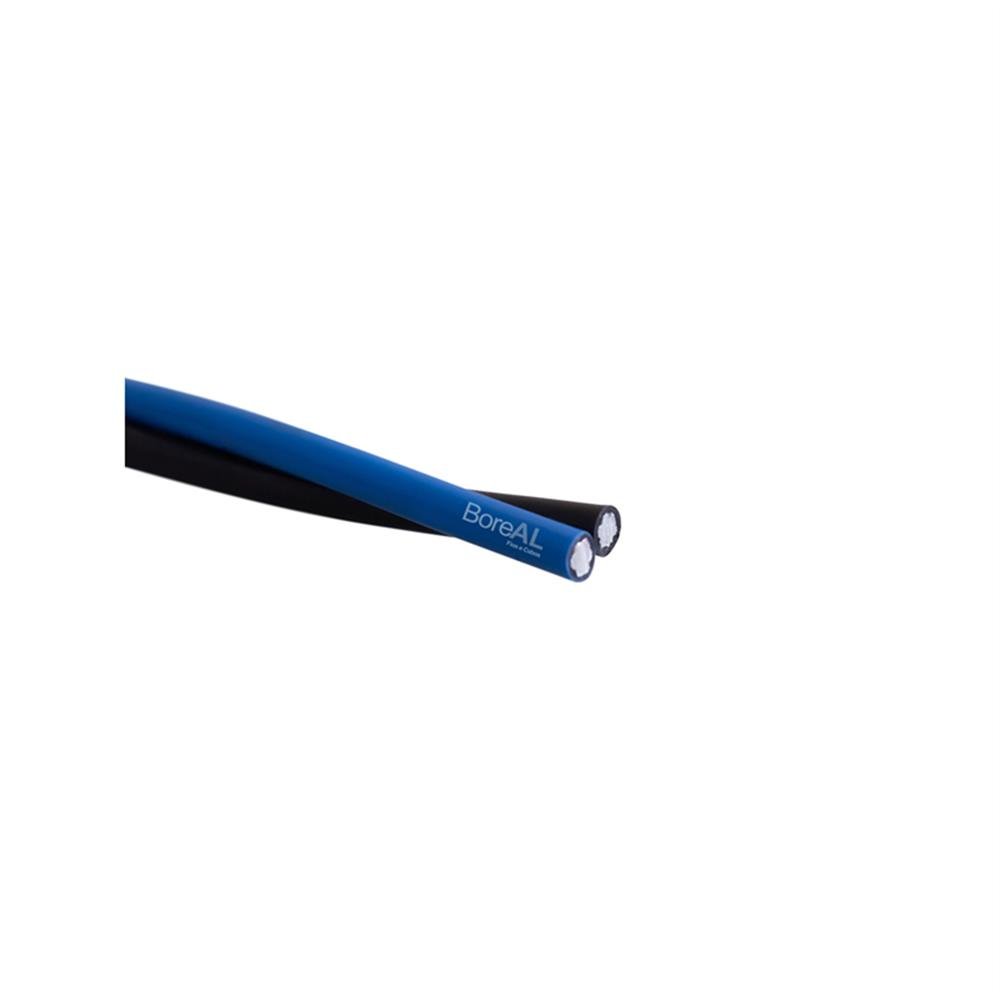 Cabo Aluminio 1Kv Duplo 10Mm 500M Bobina Neutro Isolado Boreal