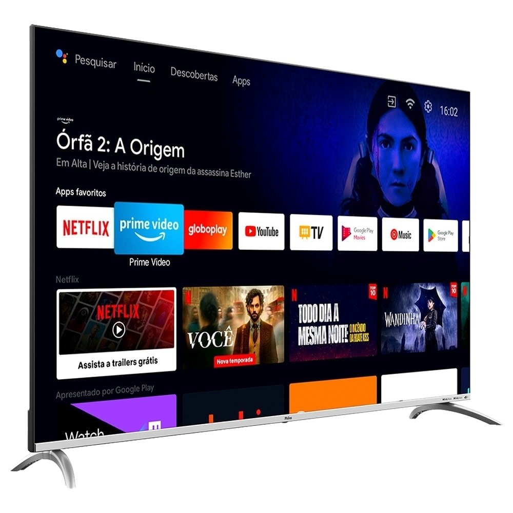 Smart TV DLED 58" Philco PTV58G7PAGCSBL 4K UHD - com Wi-Fi, 2 USB, 4 HDMI, Dolby Audio, 60Hz