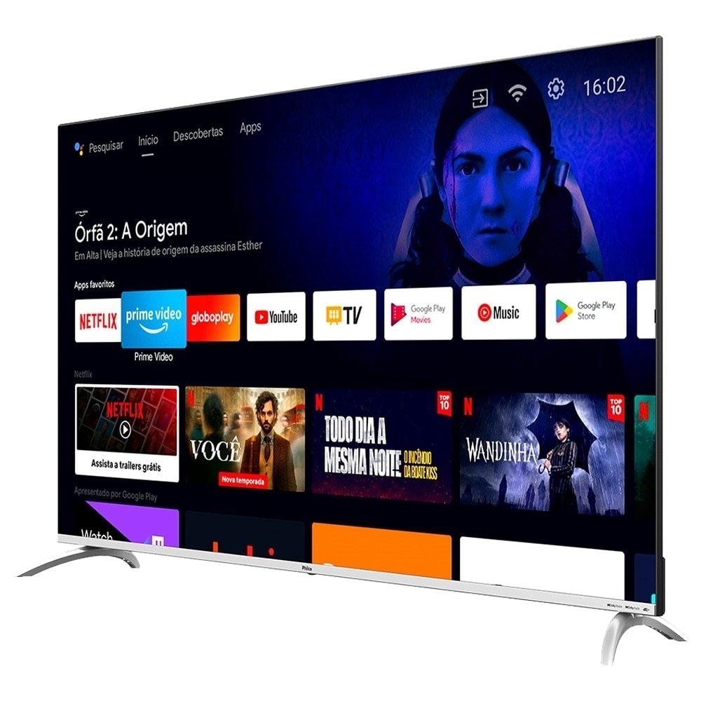 Smart TV DLED 58" Philco PTV58G7PAGCSBL 4K UHD - com Wi-Fi, 2 USB, 4 HDMI, Dolby Audio, 60Hz