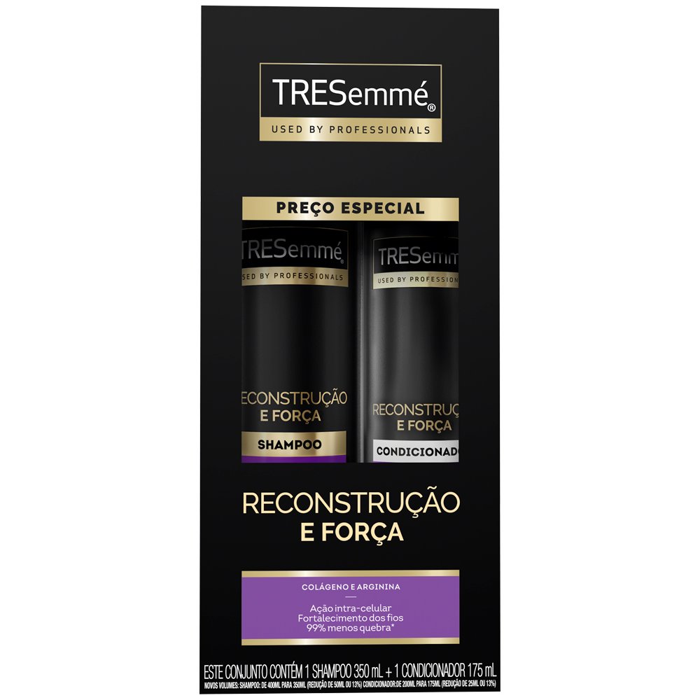 Shampoo 350ml E Condicionador 175ml Tresemme Reconstrucao E Forca