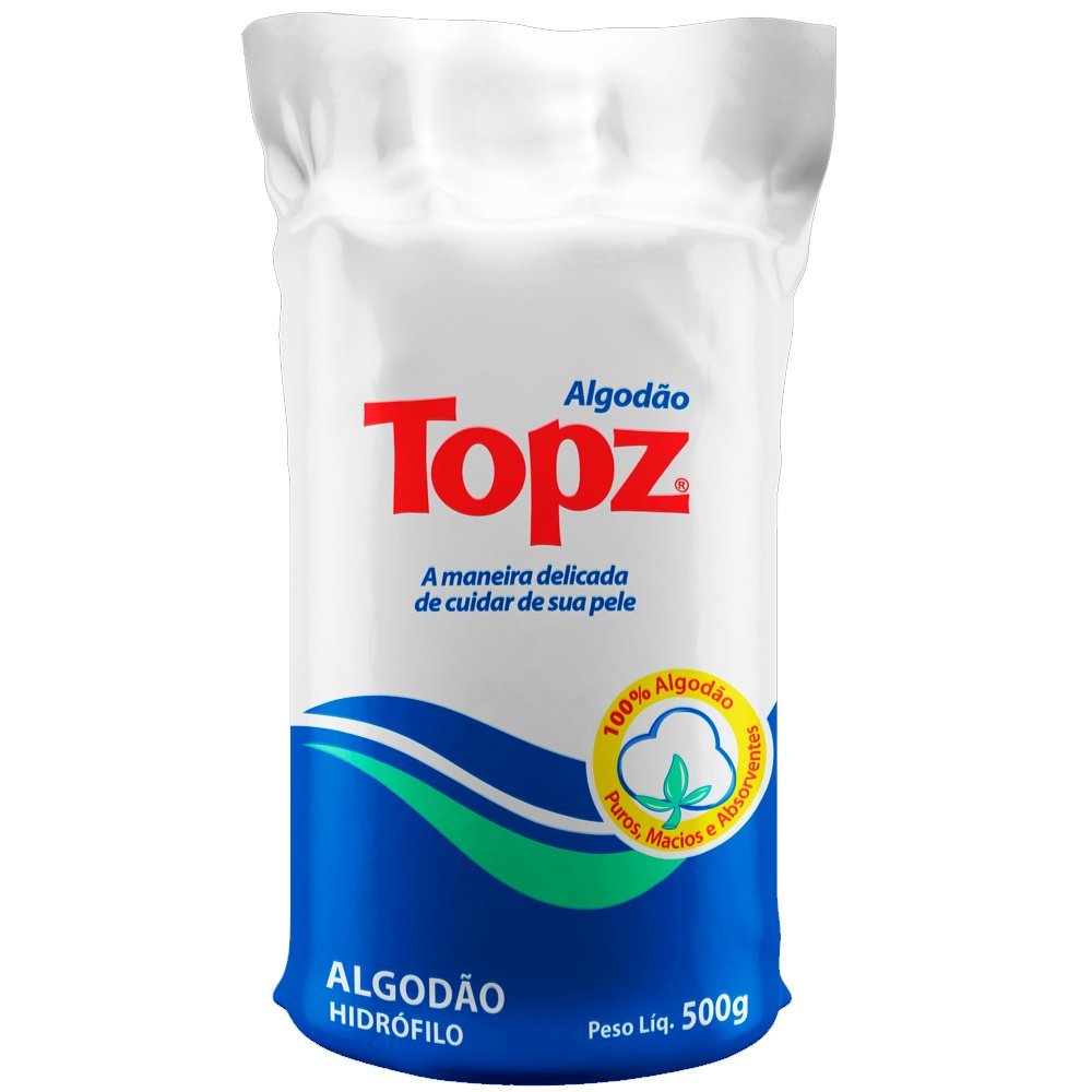 Algodão Hidrófilo Topz 8X500g